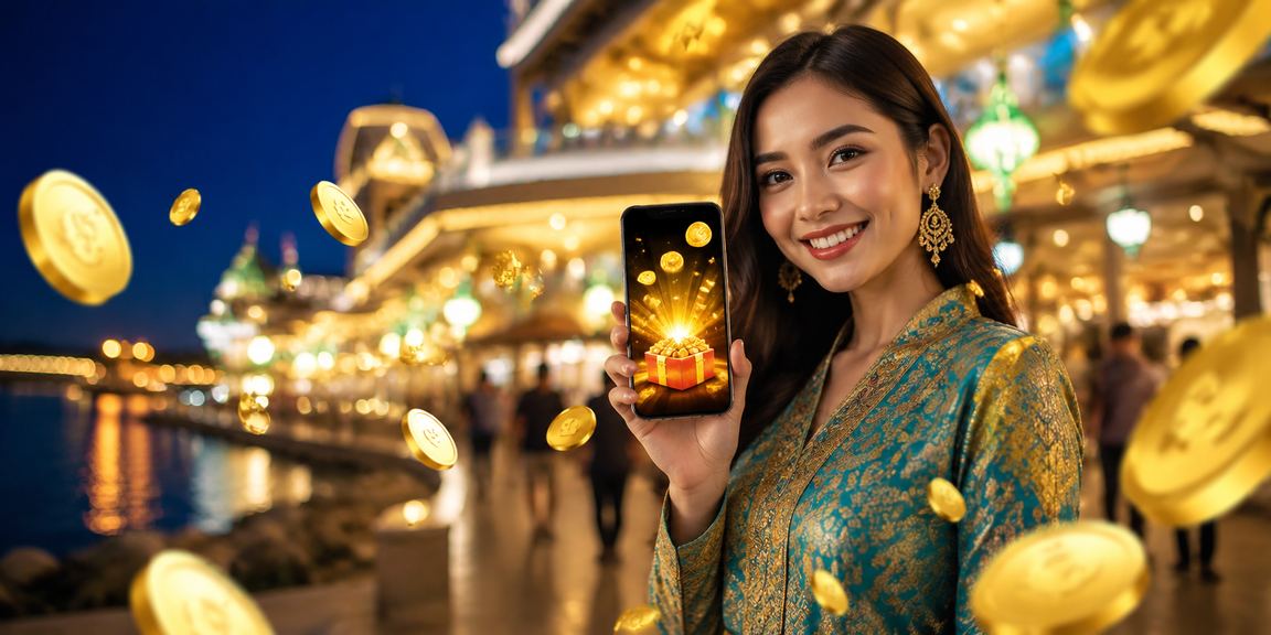 Pratonton antara muka aplikasi kasino s1k dengan tema Hari Raya